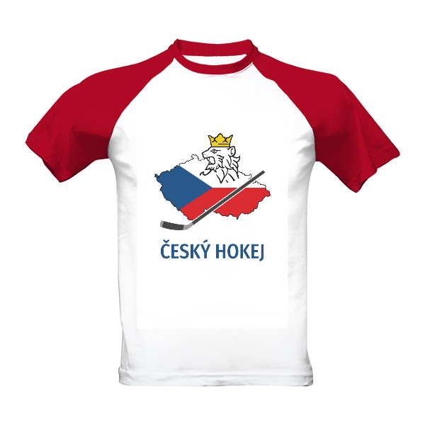 Tričko s potiskem Český hokej (světlý podklad)