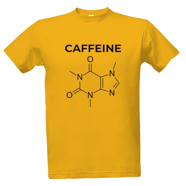 Tričko s potlačou Caffeine structure