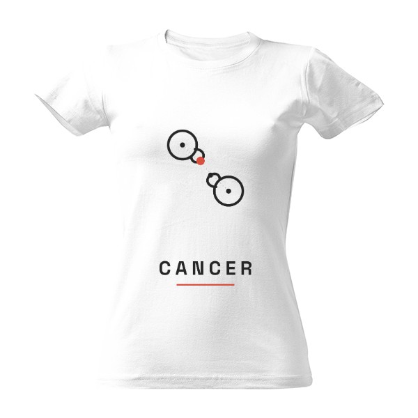 Tričko s potiskem Cancer – znamení zvěrokruhu anglicky (dámské)