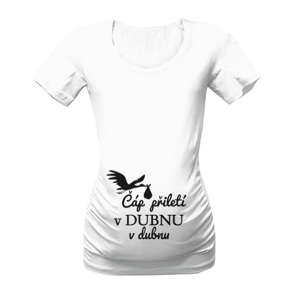 Tričko s potiskem Čáp