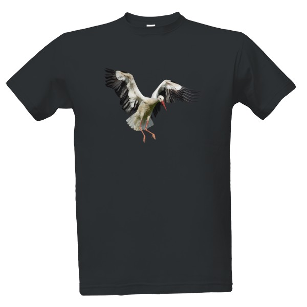 Tričko s potiskem Čáp