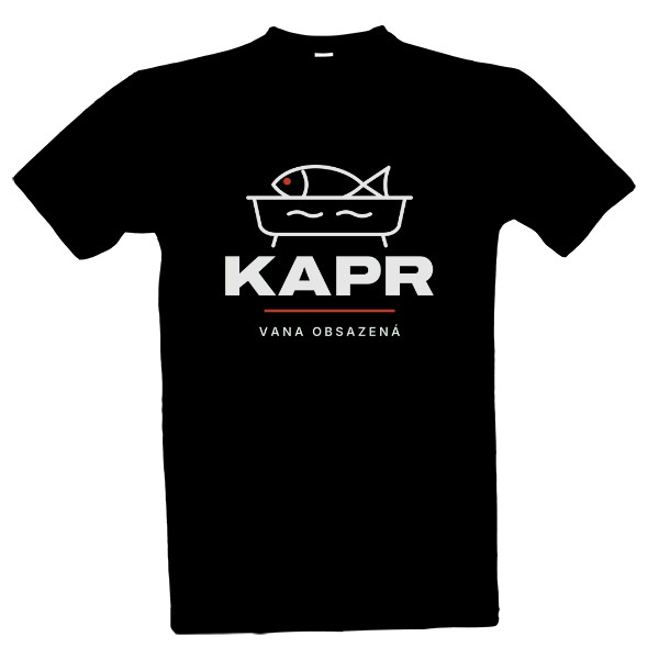 T-shirt Kapr (Carp) – Bathtub Occupied (White Print)