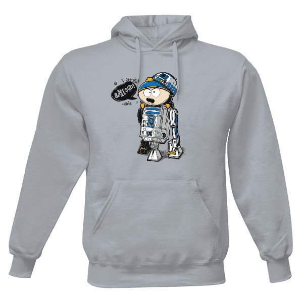 Pánska mikina s kapucňou s potlačou Cartman R2D2 - Mikina