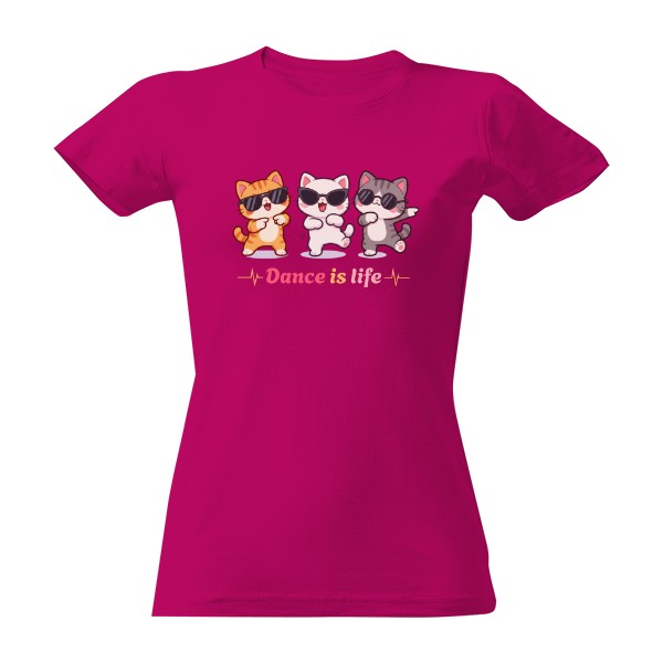 Tričko s potlačou Cat dance