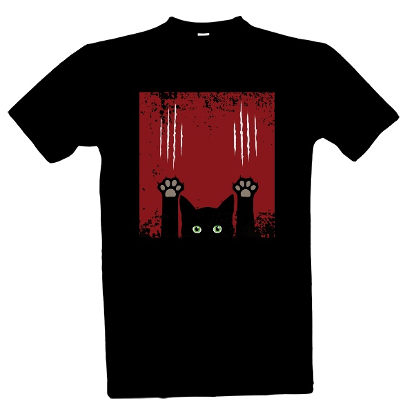 T-shirt Cat outside the window