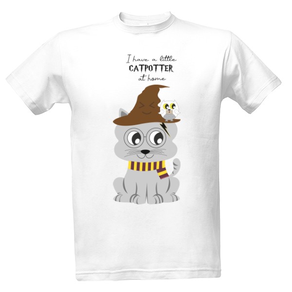 Tričko s potiskem Catpotter 