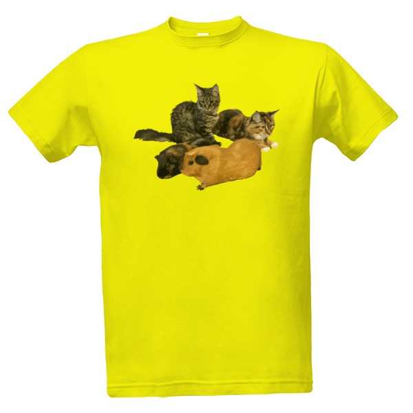 cats and guinea pigs T-shirt