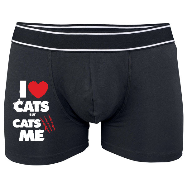 Boxerky Kariban s potiskem Cats hate me