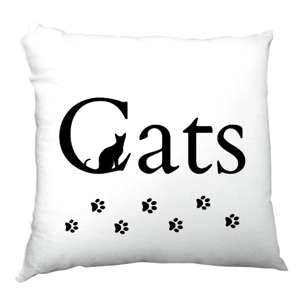 Polštář saténový s potiskem cats