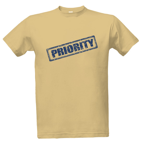 Tričko s potiskem Priority