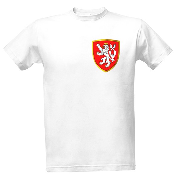 Tričko s potiskem Čechy - malý znak