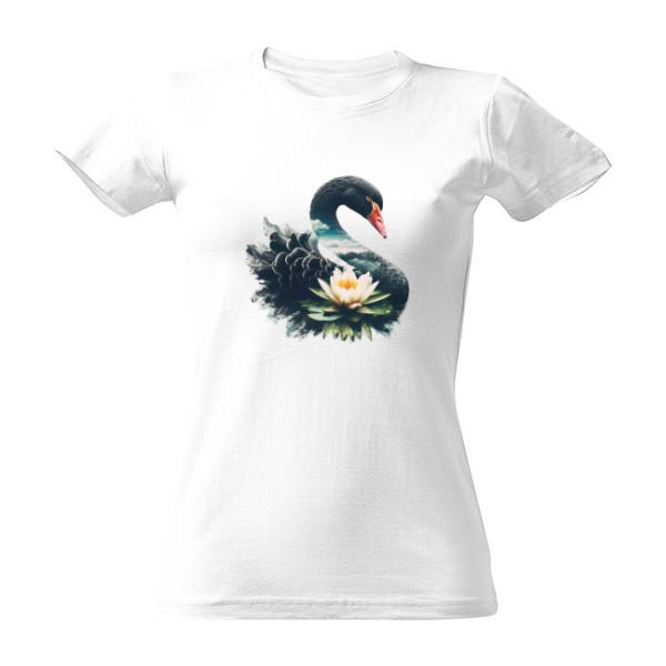Tričko s potiskem Černá labuť