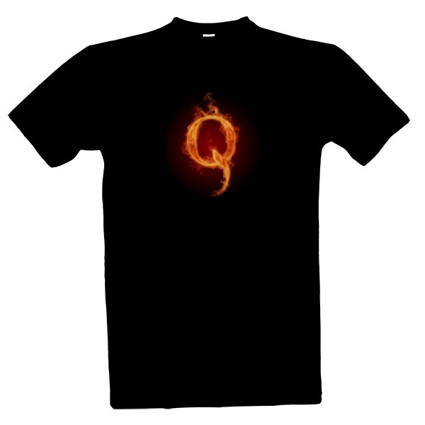 Tričko s potiskem Černé basic - Q