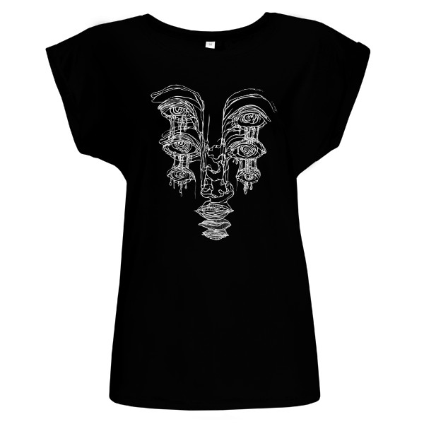 Tričko s potiskem Triple Eyed