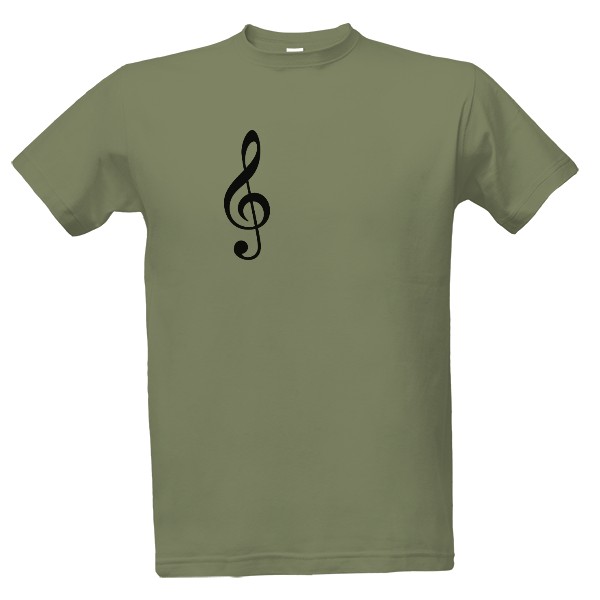 Tričko s potiskem Houslový klíč