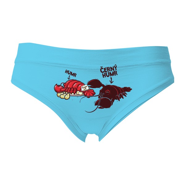 Kalhotky Fox - Výprodej s potiskem Černý Humr