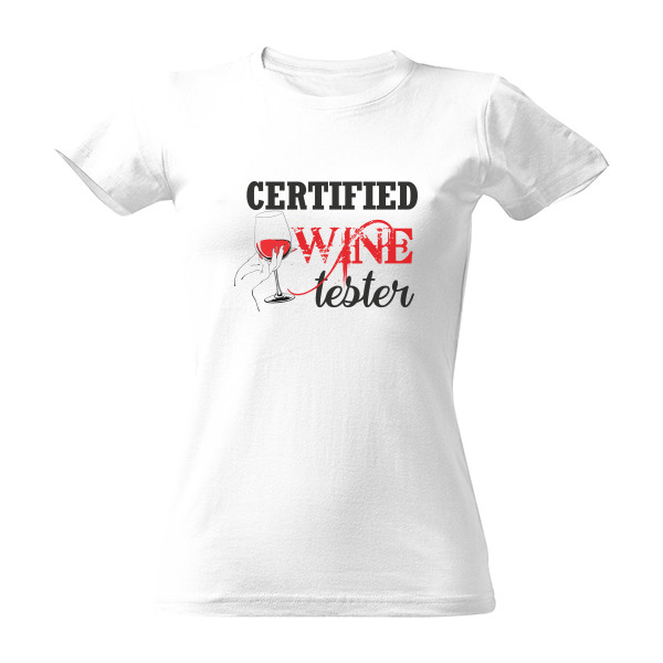 Certified wine tester T-shirt