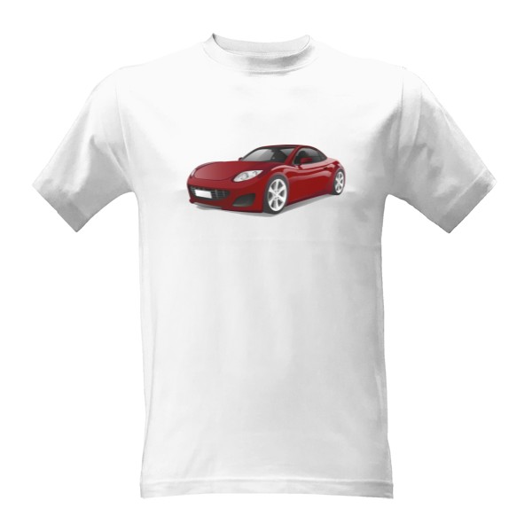 Tričko s potiskem Červené Sportovní Auto