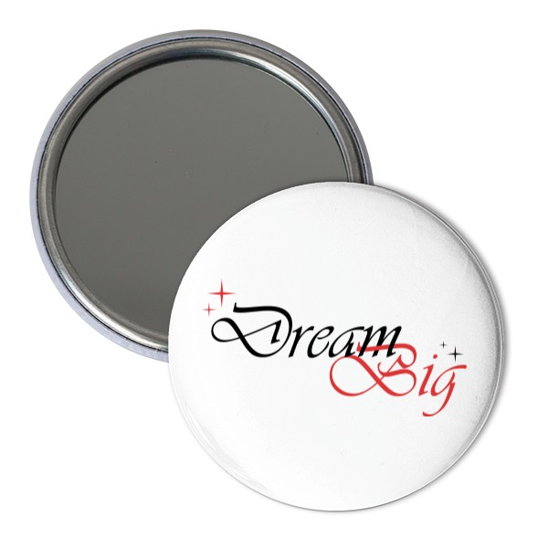 Zrcátko s potiskem Červený Dream Big