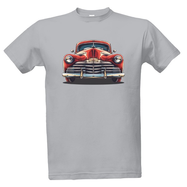 Tričko s potlačou Červený historický automobil