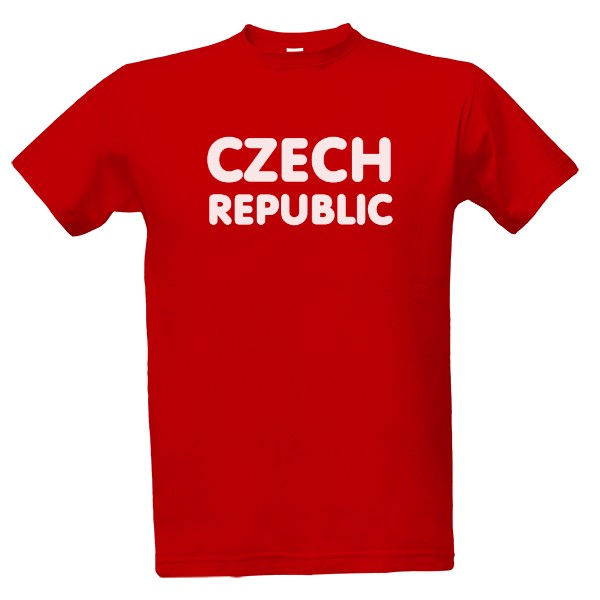 Tričko s potiskem Česká republika - Czech republic nápis 2