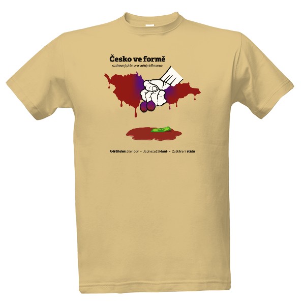 Tričko s potiskem Česko ve formě (auvajs!)