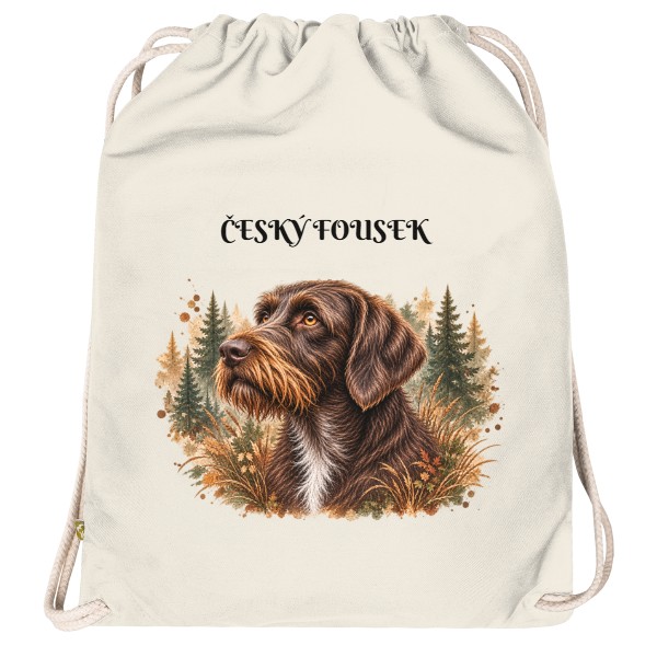 Organic gymsack  Český fousek les