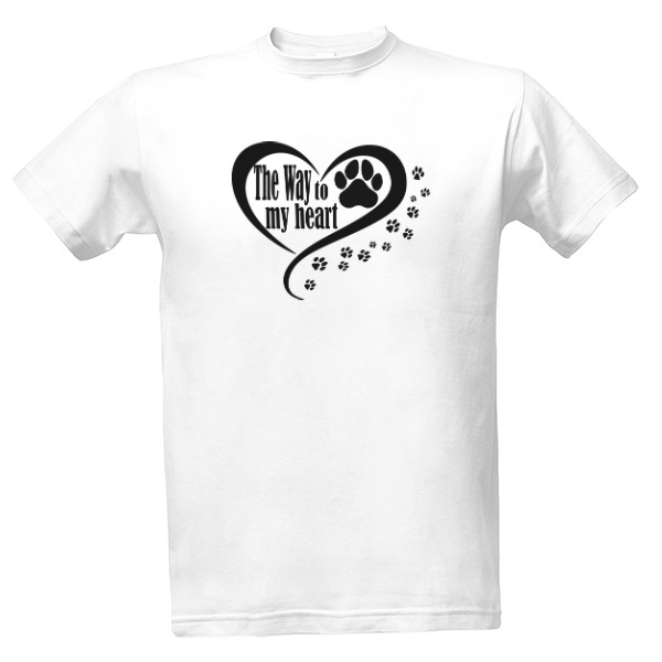 Tričko s potiskem cesta do mého srdce