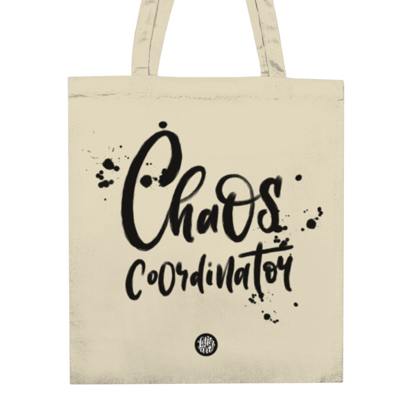 Nákupní taška unisex s potlačou Chaos coordinator