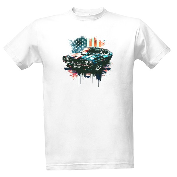 Tričko s potiskem Charger USA