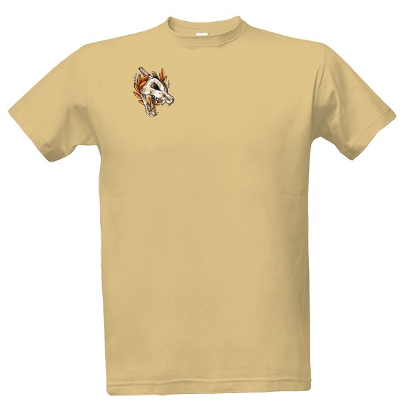 Tričko s potiskem Charizard skull