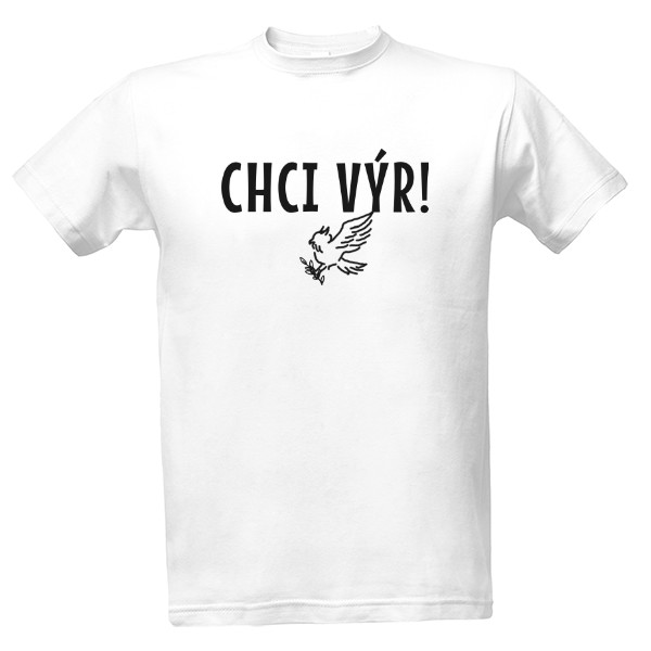 Tričko s potiskem Chci výr!