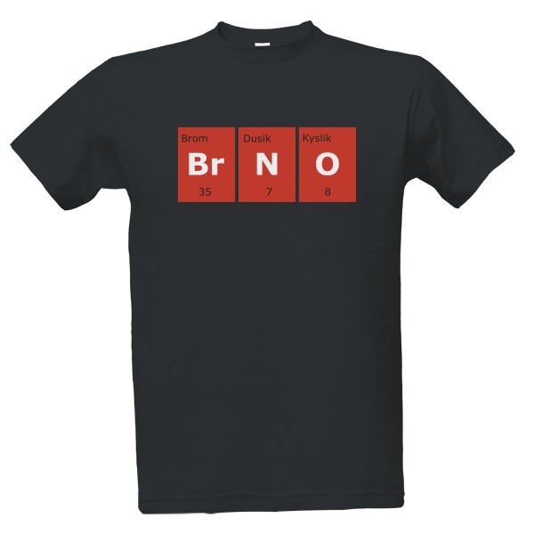 Tričko s potiskem Chemické značky Brno