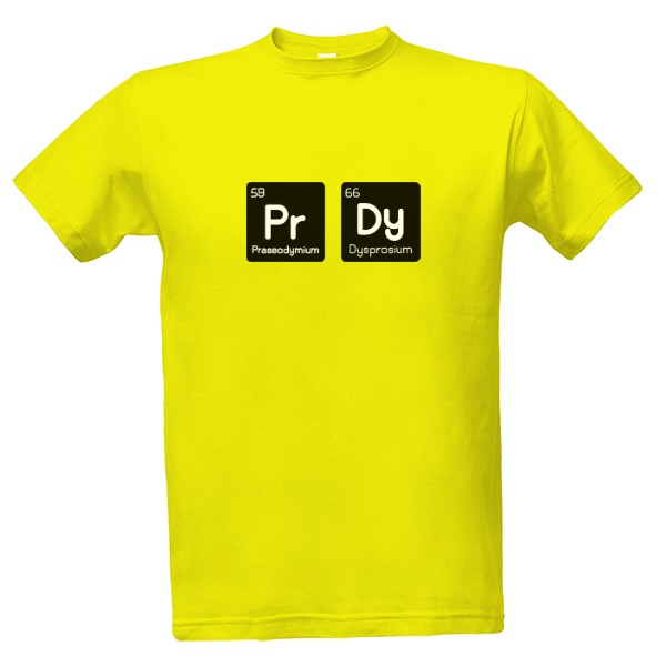 Tričko s potiskem Chemický humor - PrDy