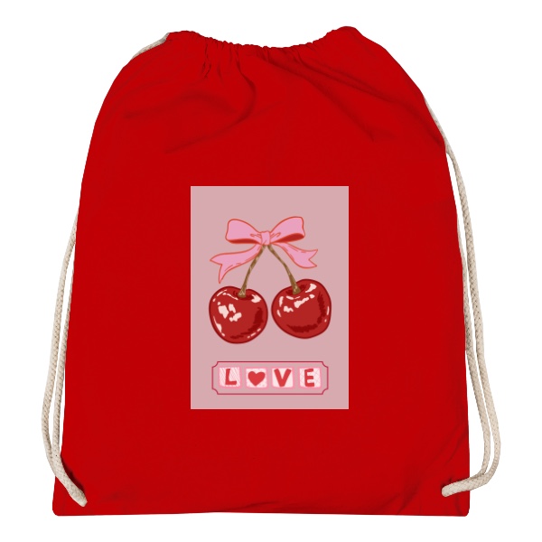 Vak na záda s potiskem Cherry Love baťoh