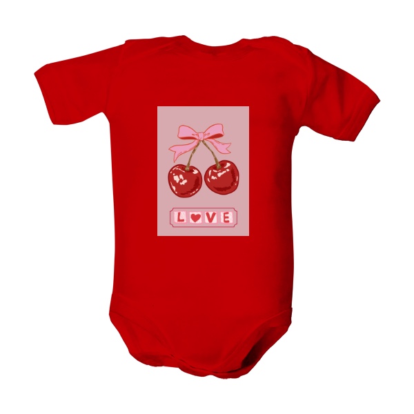 Dětské body  s potiskem Cherry Love mimi