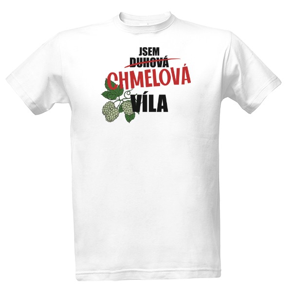 Tričko s potiskem Chmelová víla