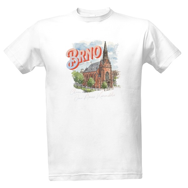 Tričko s potiskem Chrám Jana Amose Komenského