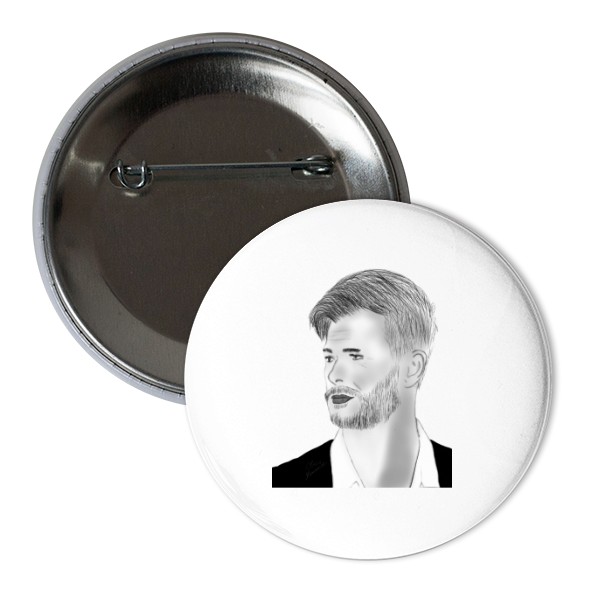 Odznáček  s potiskem Chris Hemsworth 