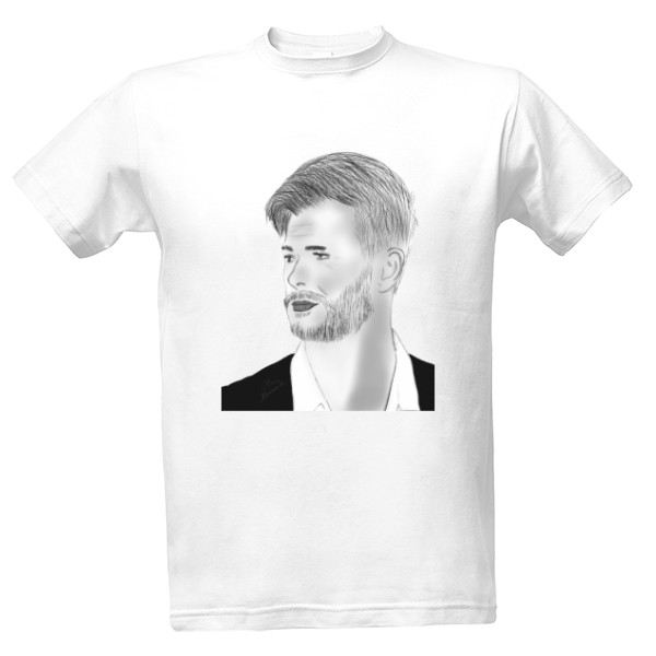Tričko s potlačou Chris Hemsworth pánské