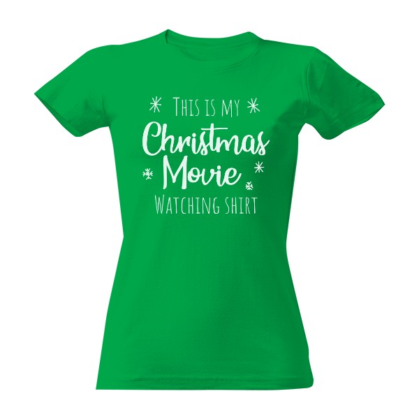Tričko s potlačou Christmas movie shirt