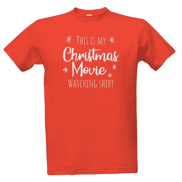 Tričko s potlačou Christmas movie shirt