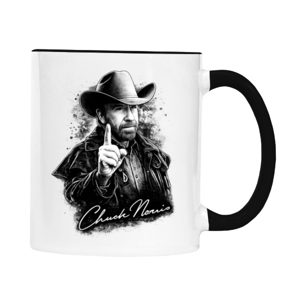 Hrnček malý farebný s potlačou Chuck Norris