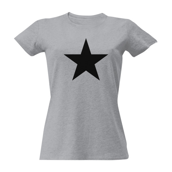 Tričko s potlačou Čierna hviezda tričko