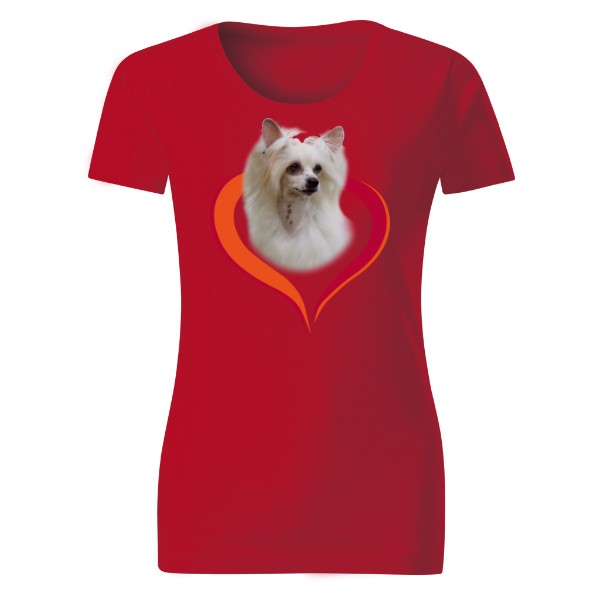 Tričko s potiskem Čínský chocholatý pes-Labutěnka