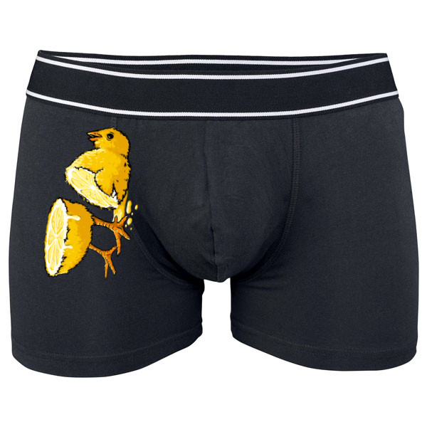 Boxerky Kariban s potiskem Citronové kuře - Trenky