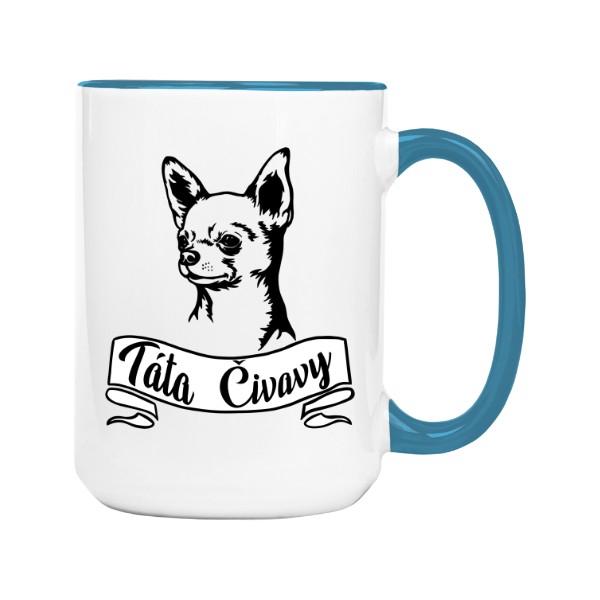 Čivava táta na hrnku