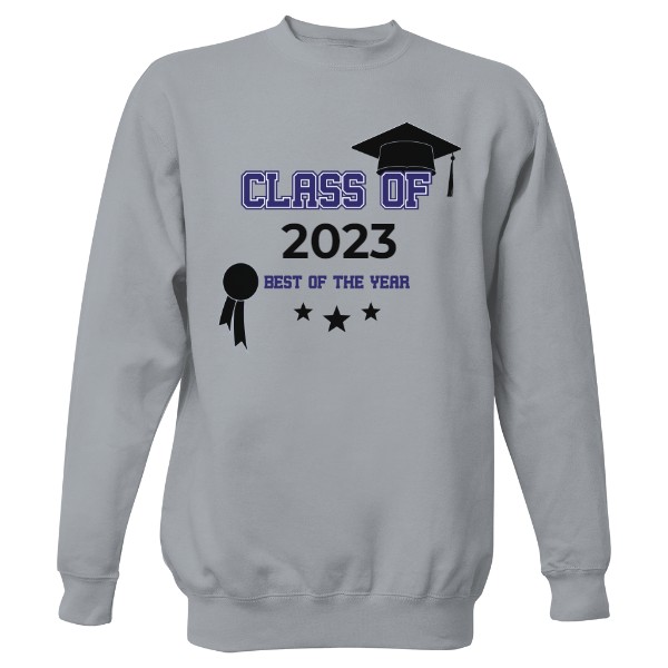 Mikina bez kapucne Unisex s potlačou Class of