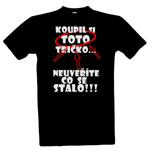 Tričko s potiskem Clickbait