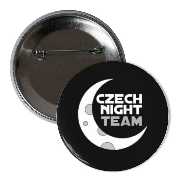 Odznak s motivem Czech Night Team